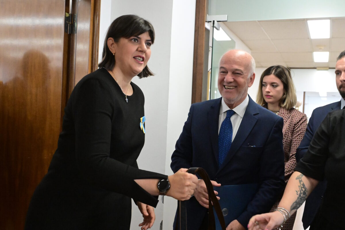 Συνάντηση του υπουργού Δικαιοσύνης Γιώργου Φλωρίδη με την επικεφαλής της Ευρωπαϊκής Εισαγγελίας, Λάουρα Κοβέσι