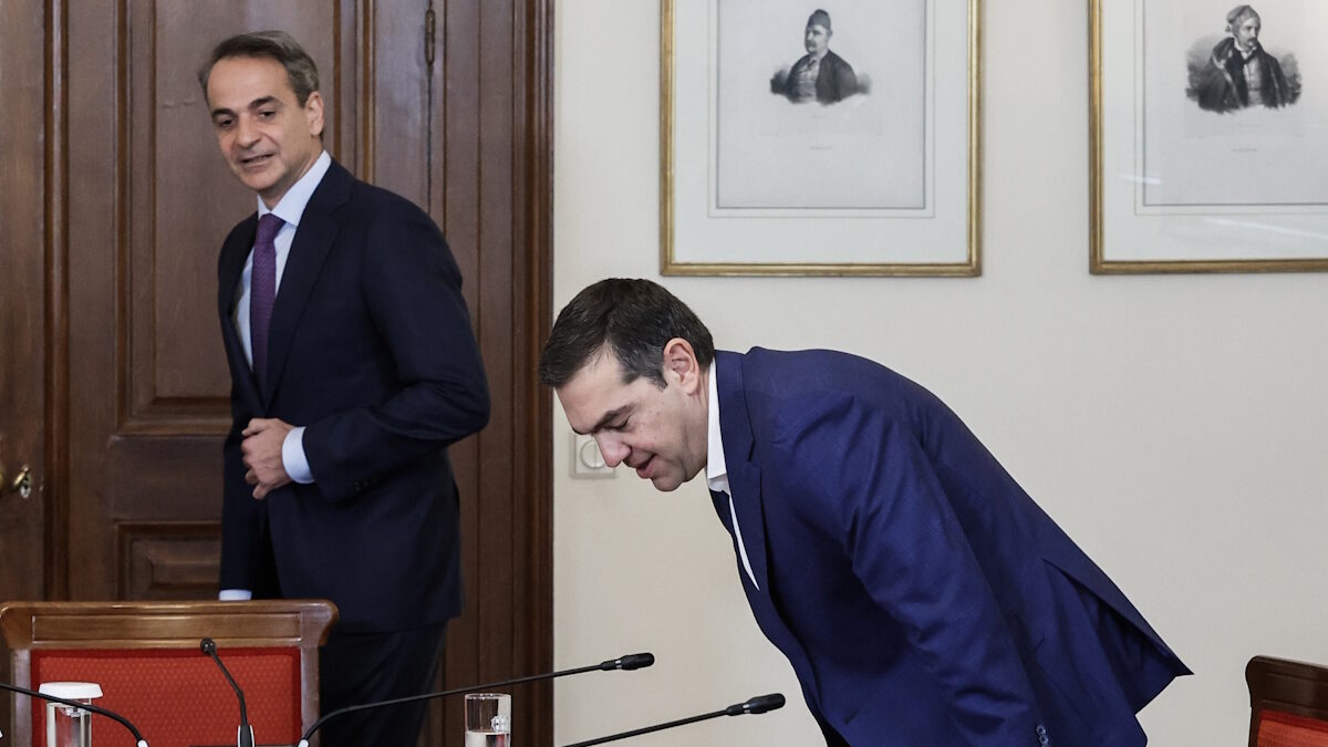 Κυριάκος Μητσοτάκης και Αλέξης Τσίπρας