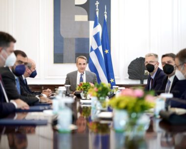 Ο Κυριάκος Μητσοτάκης στο υπουργικό συμβούλιο