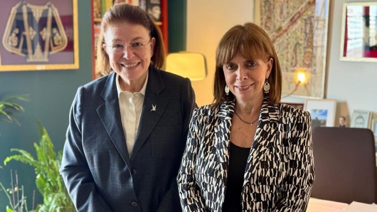 Λίνα Μενδώνη και Κατερίνα Σακελλαροπούλου