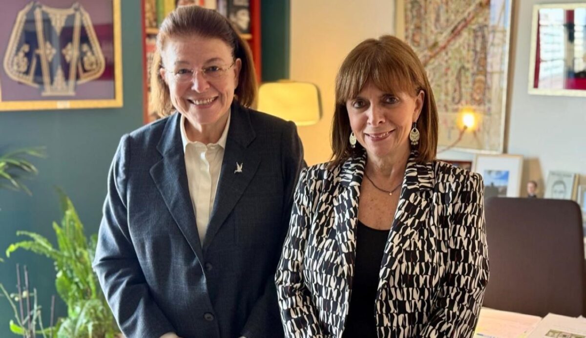 Λίνα Μενδώνη και Κατερίνα Σακελλαροπούλου