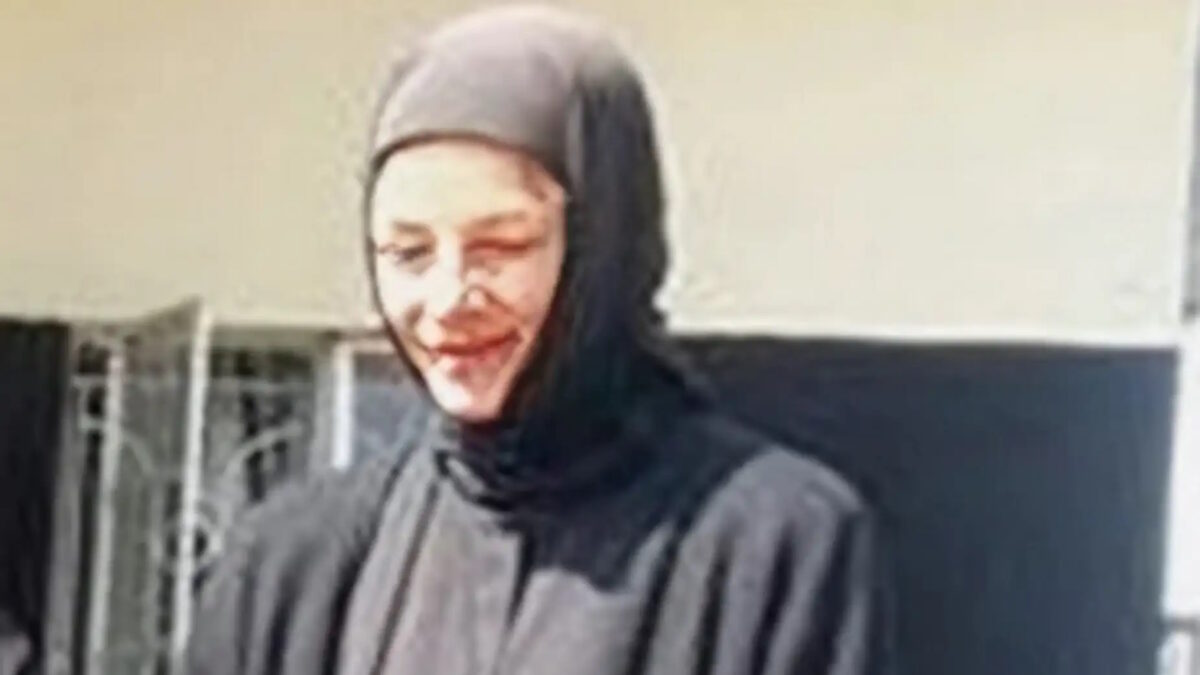 Η μοναχή Φεβρωνία, όπως λέγεται τώρα η Λιονάκη, σε εικόνα από την εκπομπή «Το Πρωινό» στον ΑΝΤ1