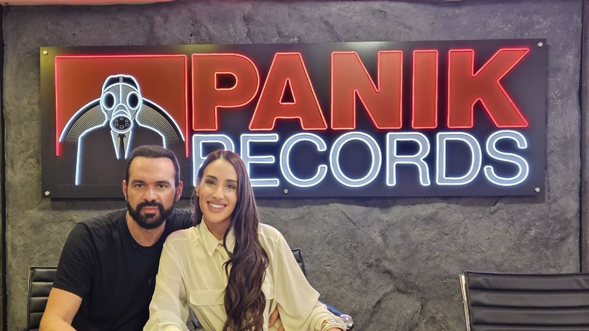 Η Μαλού με τον συνιδρυτή και CEO της Panik, Γιώργο Αρσενάκο