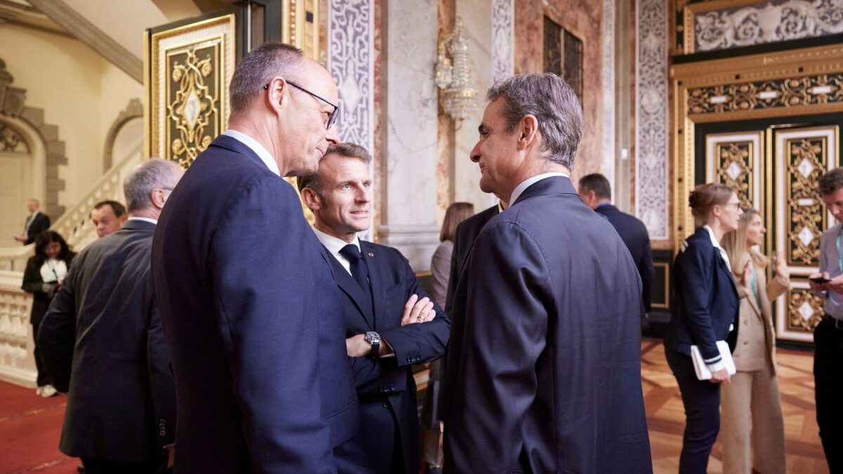 Κυριάκος Μητσοτάκης Εμανουέλ Μακρον Φρίντριχ Μερτς