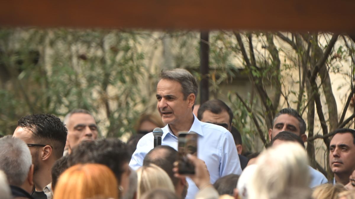 Ο Κυριάκος Μητσοτάκης στα Μελίσσια