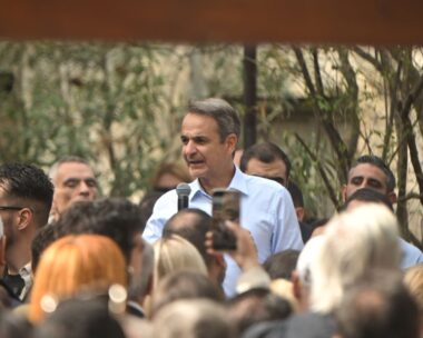 Ο Κυριάκος Μητσοτάκης στα Μελίσσια