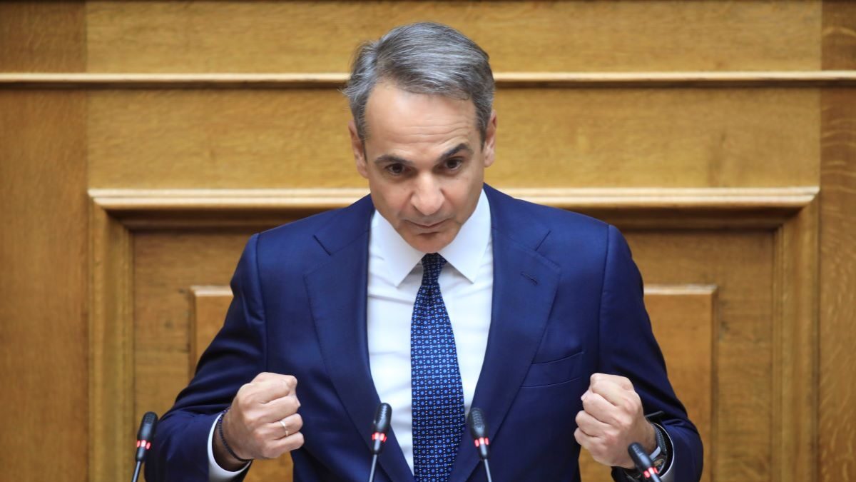 Ο Κυριάκος Μητσοτάκης στη Βουλή