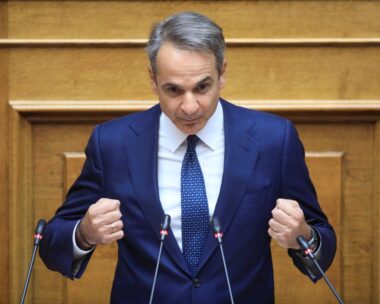 Ο Κυριάκος Μητσοτάκης στη Βουλή