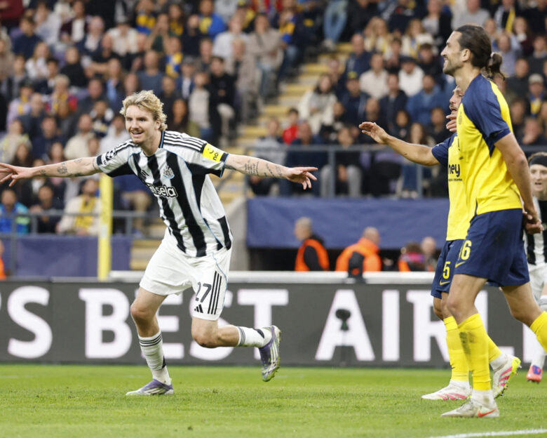 Champions League: Με «τεσσάρα» η πρώτη νίκη τη Νιούκαστλ στη League Phase – Η Καραμπάγκ έκανε το 2/2