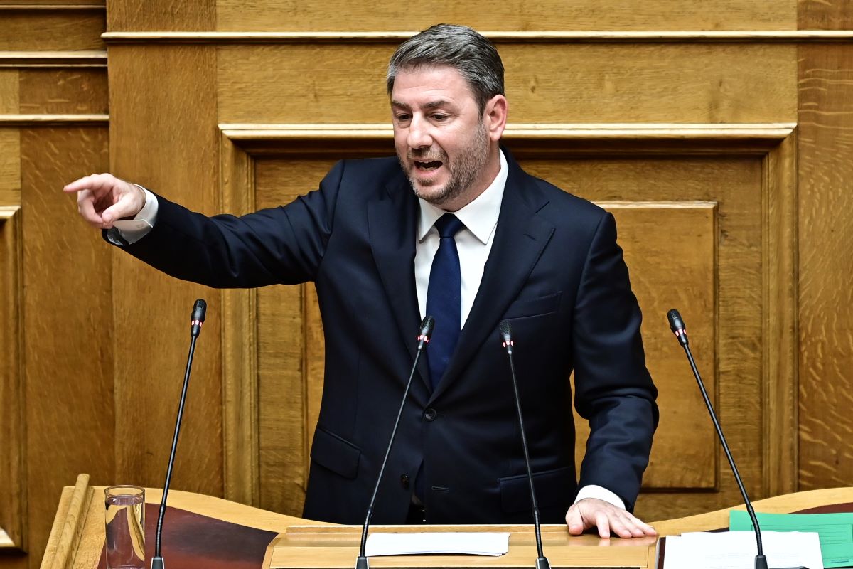 Ο Νίκος Ανδρουλάκης στη Βουλή