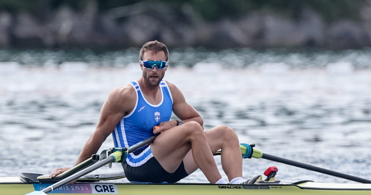 Stefanos Doukos won second place in the 500 -meter sprint at the World Rowing Championship in Shanghai