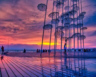 Το έργο τέχνης Ομπρέλες στη Θεσσαλονίκη