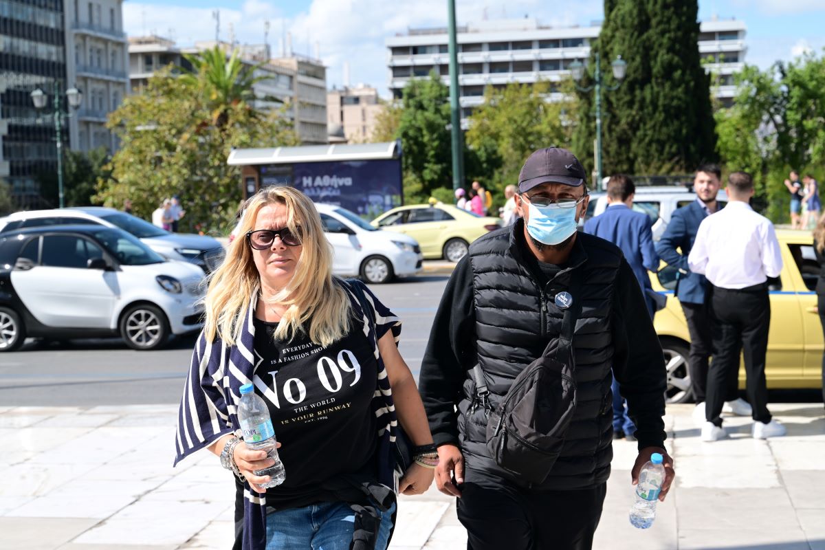 Ο Πάνος Ρούτσι με τη σύζυγό του Μιρέλα