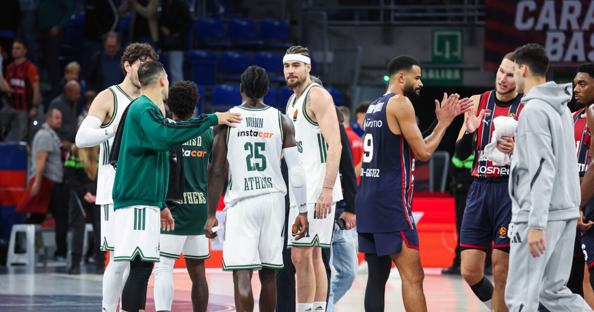 Euroleague’s score after Panathinaikos’ victory over Basconia