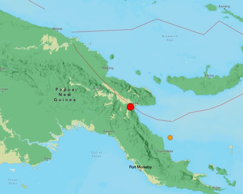Ισχυρός σεισμός 6,8 Ρίχτερ στην Παπούα Νέα Γουινέα
