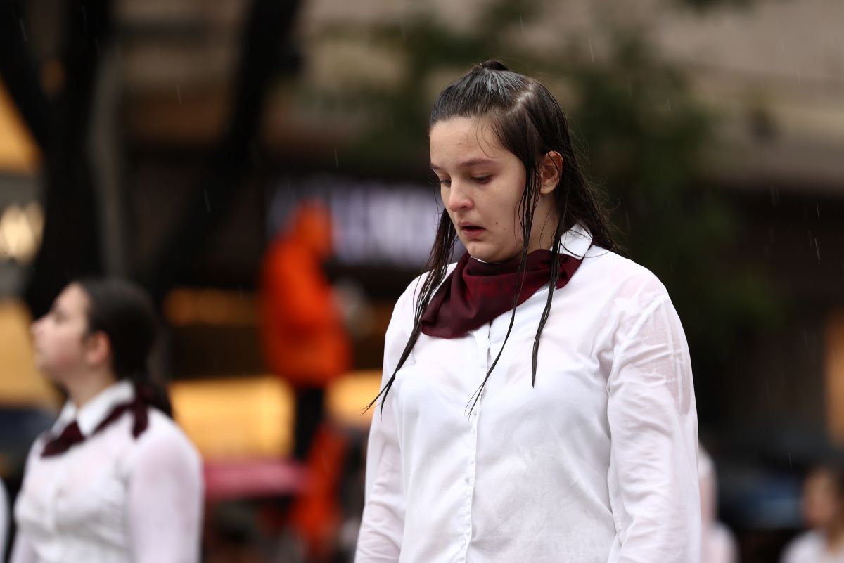 Student parade in Thessaloniki