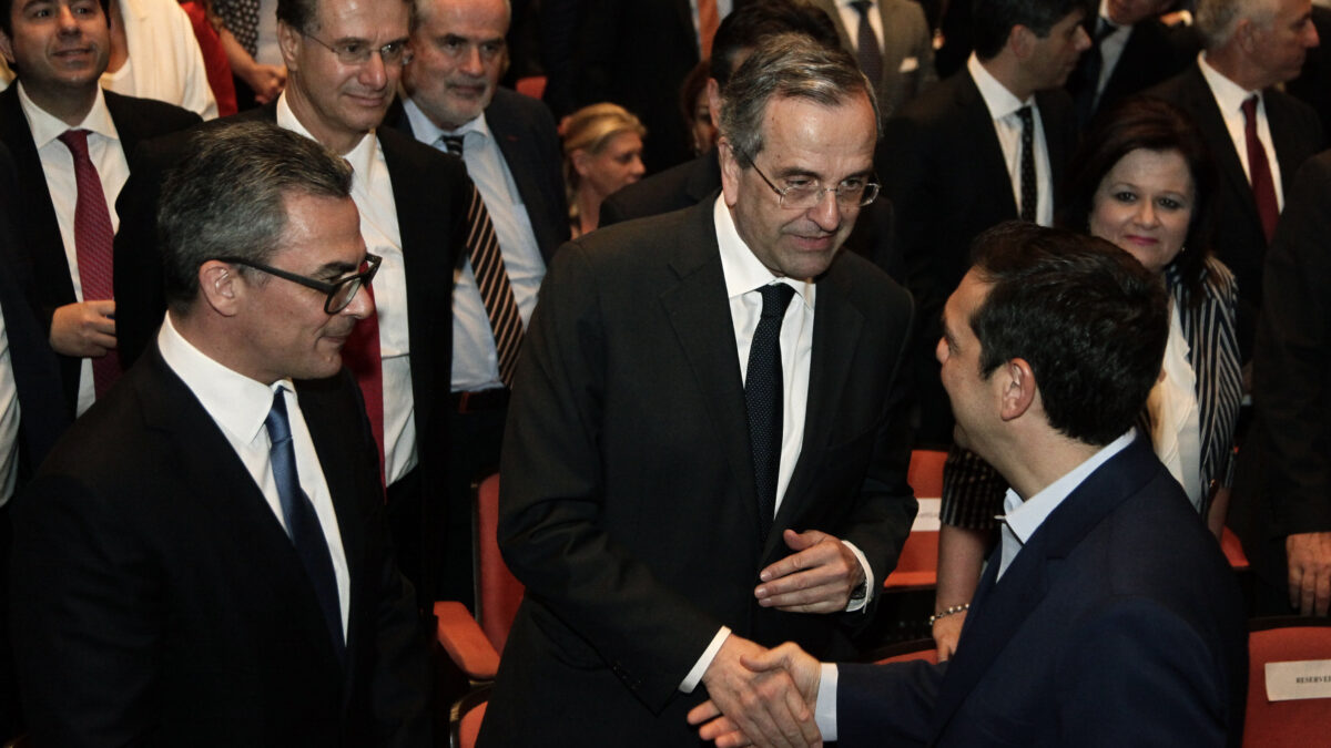 Αντώνης Σαμαράς και Αλέξης Τσίπρας