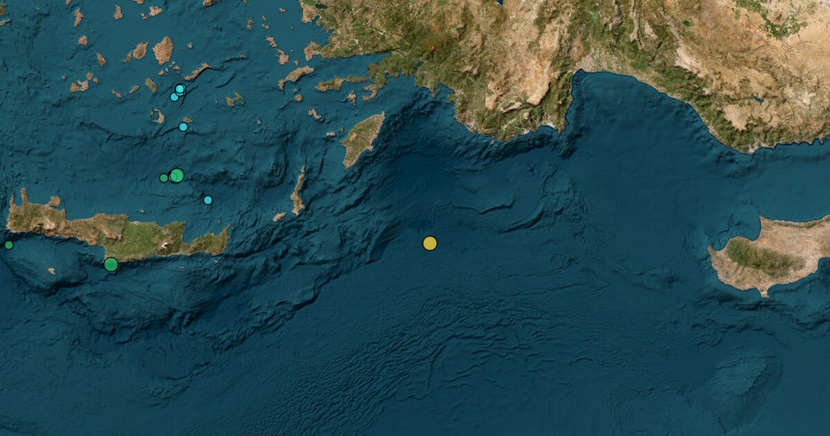 3.3 Richter earthquake off Rhodes – 52.1 km focal depth