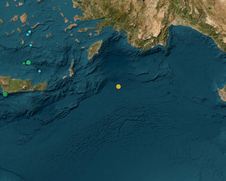 Σεισμός 3,3 Ρίχτερ ανοιχτά από τη Ρόδο – 52,1 χιλιόμετρα το εστιακό βάθος