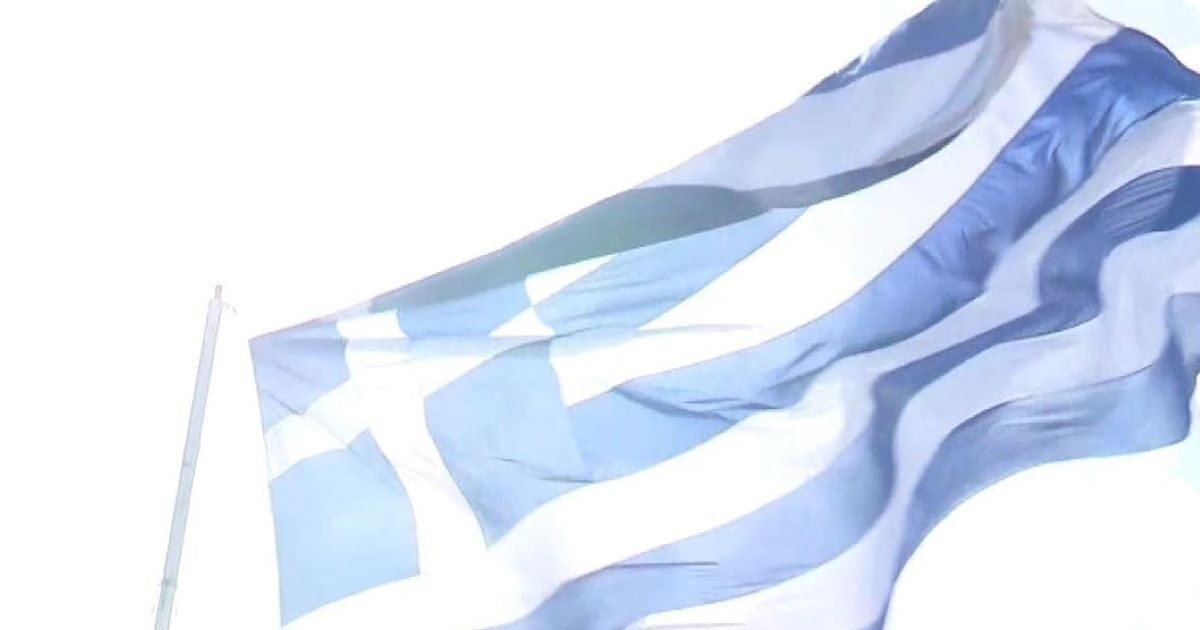 October 28th: ​​The huge Greek flag was raised again this year in the port of Chios