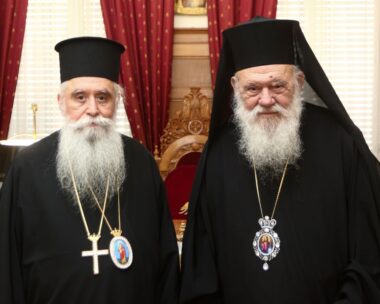 Συνάντηση Ιερώνυμου - αρχιεπισκόπου Σινά