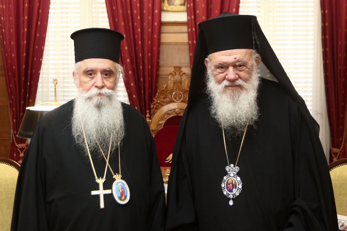 Συνάντηση Ιερώνυμου - αρχιεπισκόπου Σινά