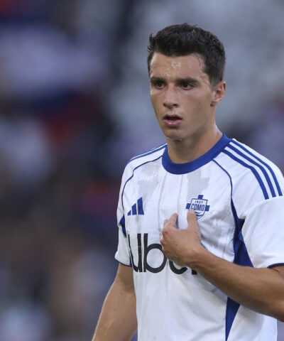 Ο Τάσος Δουβίκας σε αγώνα της Κόμο