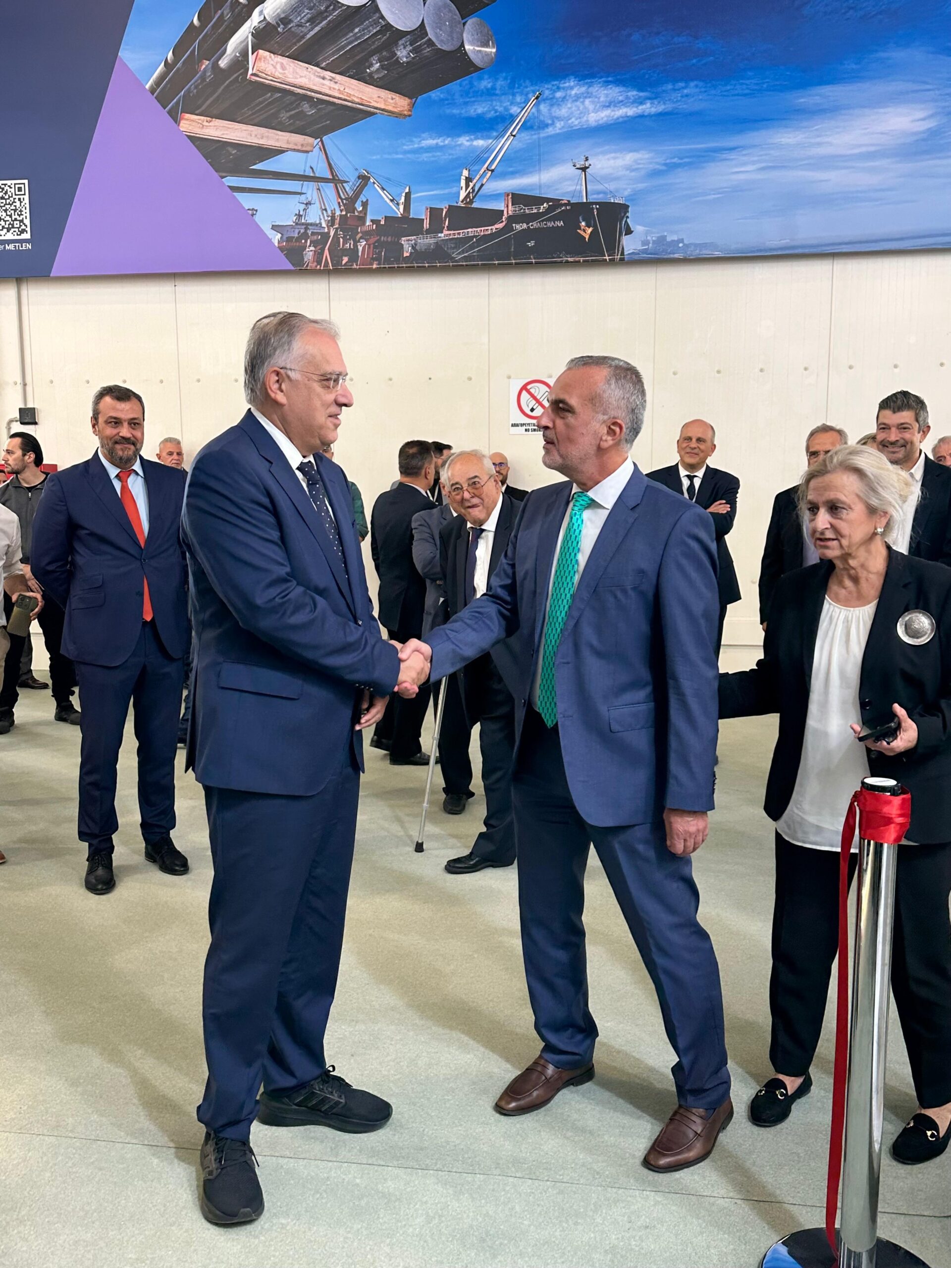 The Minister of Development in the exhibition
