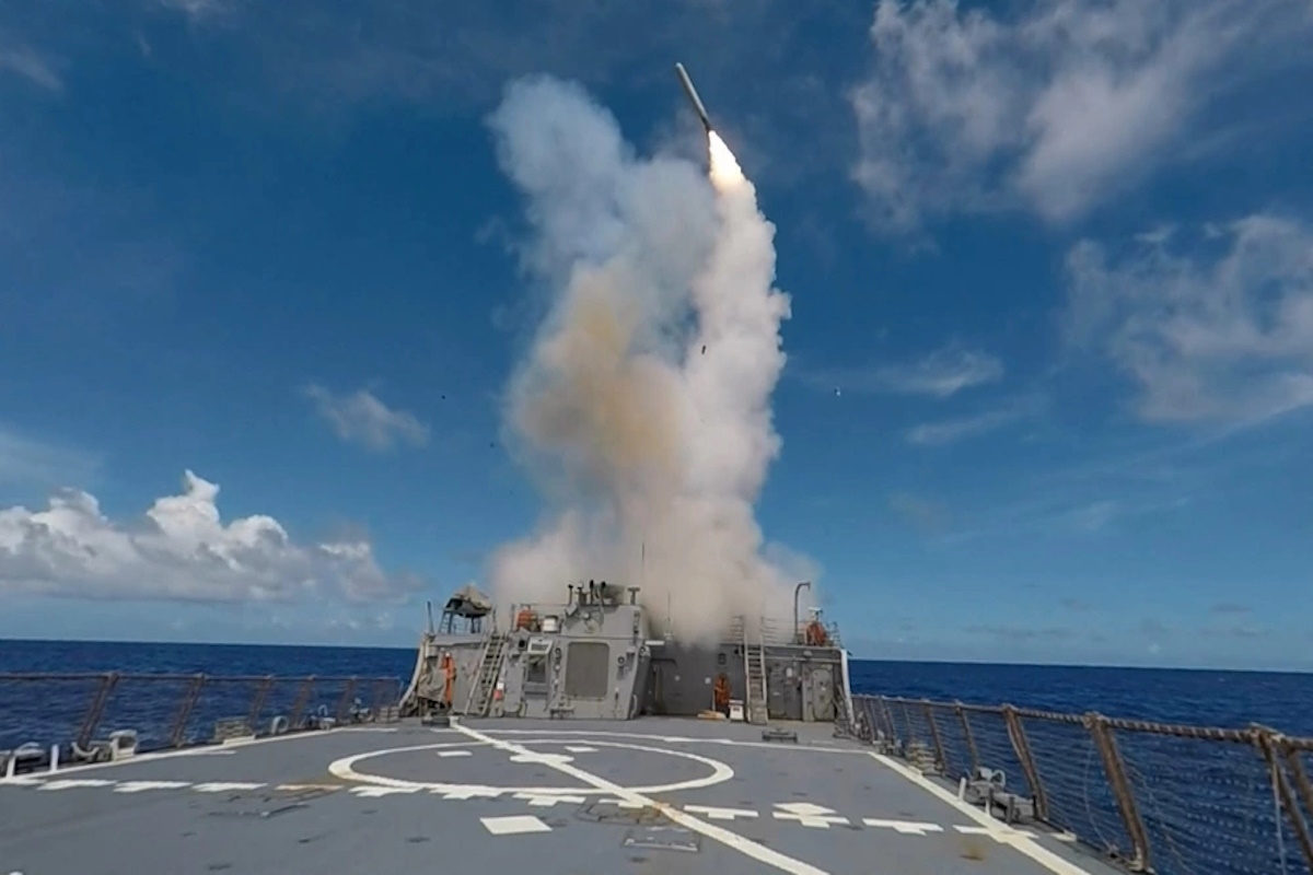 Tomahawk rocket launch