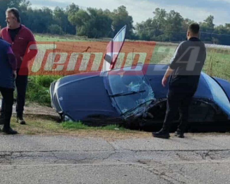 Αχαΐα: Εκσκαφέας παρέσυρε αυτοκίνητο και το πέταξε σε χαντάκι – Στο νοσοκομείο ο οδηγός