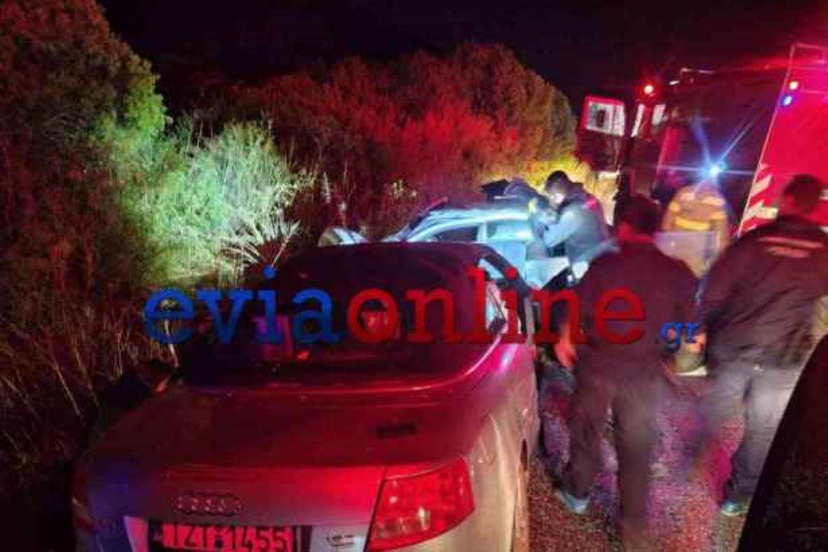 Ασθενοφόροι και πυροσβεστική στο σημείο του τροχαίου