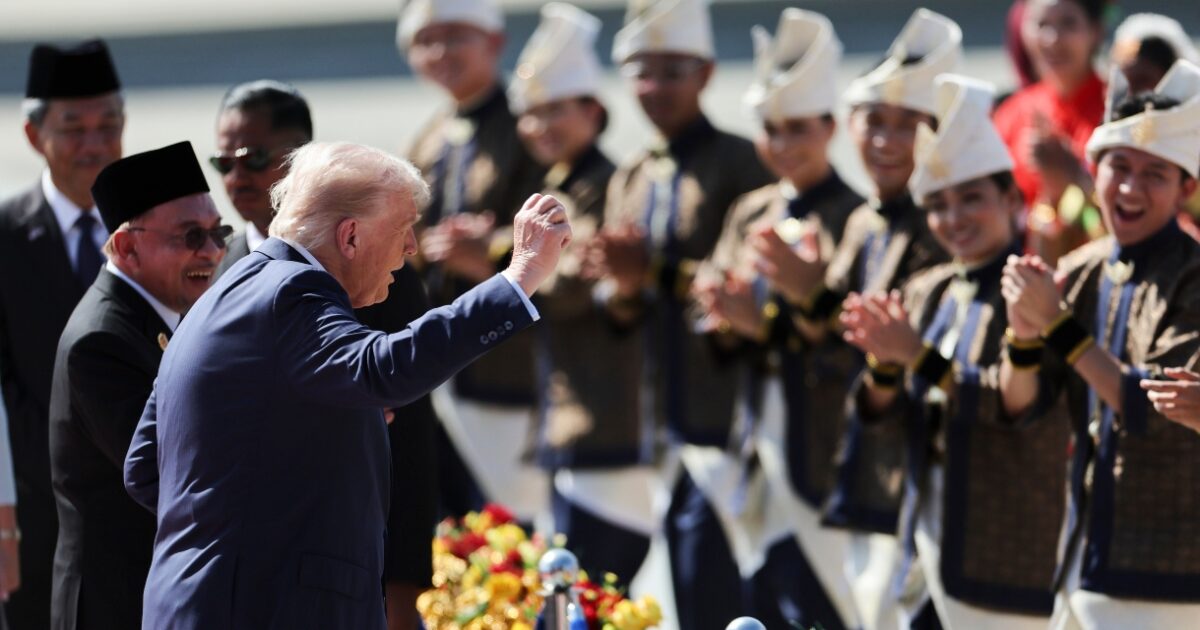 Trump did the infamous ‘YMCA’ dance moves during his reception in Malaysia