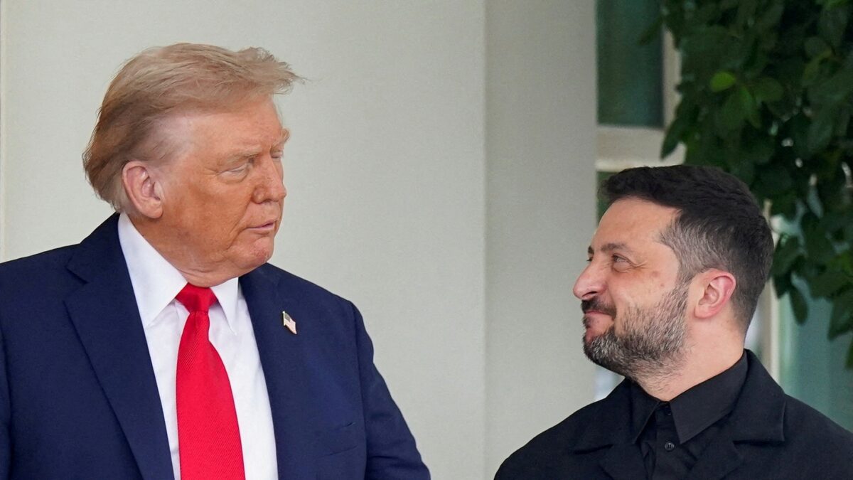 Ο Ντόναλντ Τραμπ και ο Βολοντίμιρ Ζελένσκι