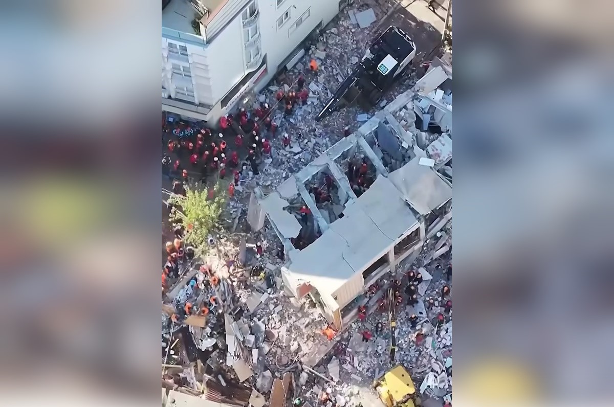 Το κτίριο που κατέρρευσε στην Τουρκία