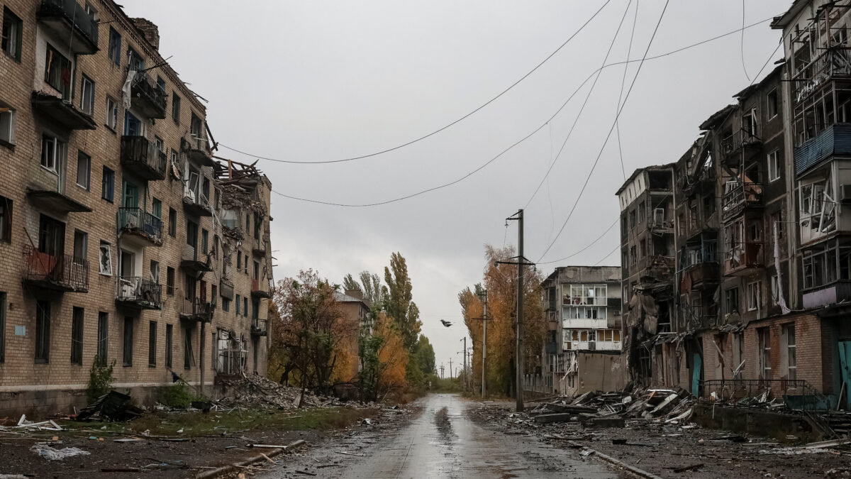 Κατεστραμμένα κτίρια στην Ουκρανία