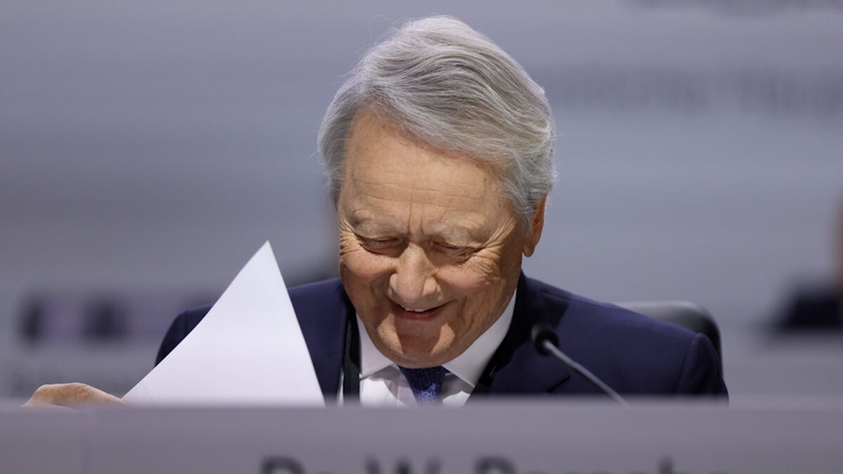 Ο Wolfgang Porsche, πρόεδρος του εποπτικού συμβουλίου της Porsche AG