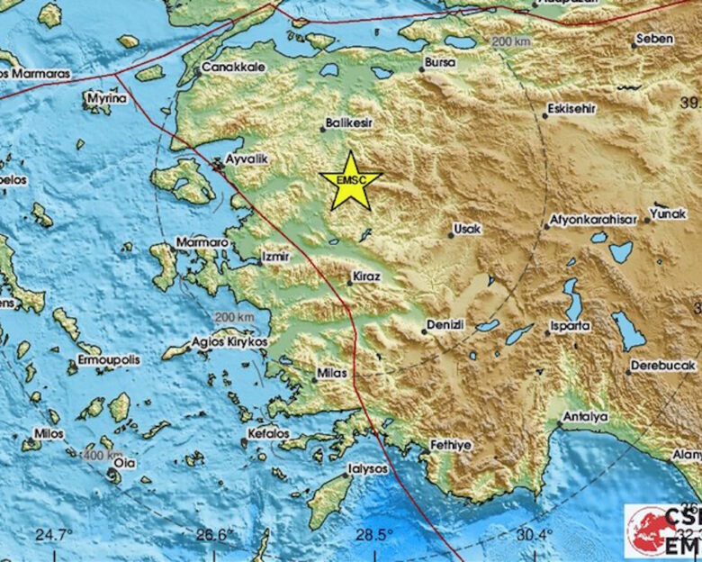 Σεισμός 6,1 ρίχτερ στη Δυτική Τουρκία