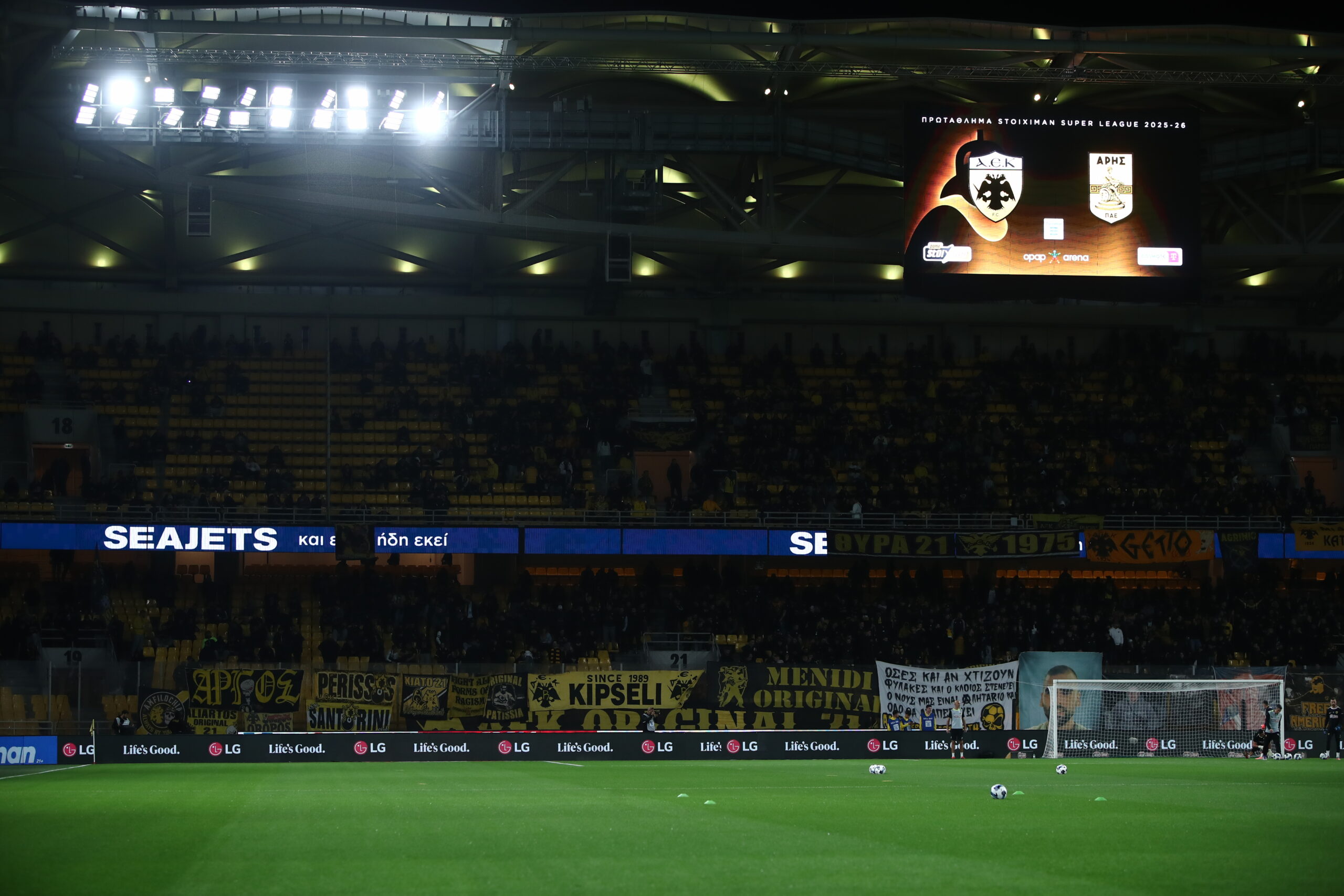 SUPERLEAGUE 2025-2026 / ΑΕΚ - ΑΡΗΣ (ΑΡΓΥΡΩ ΑΝΑΣΤΑΣΙΟΥ / EUROKINISSI)