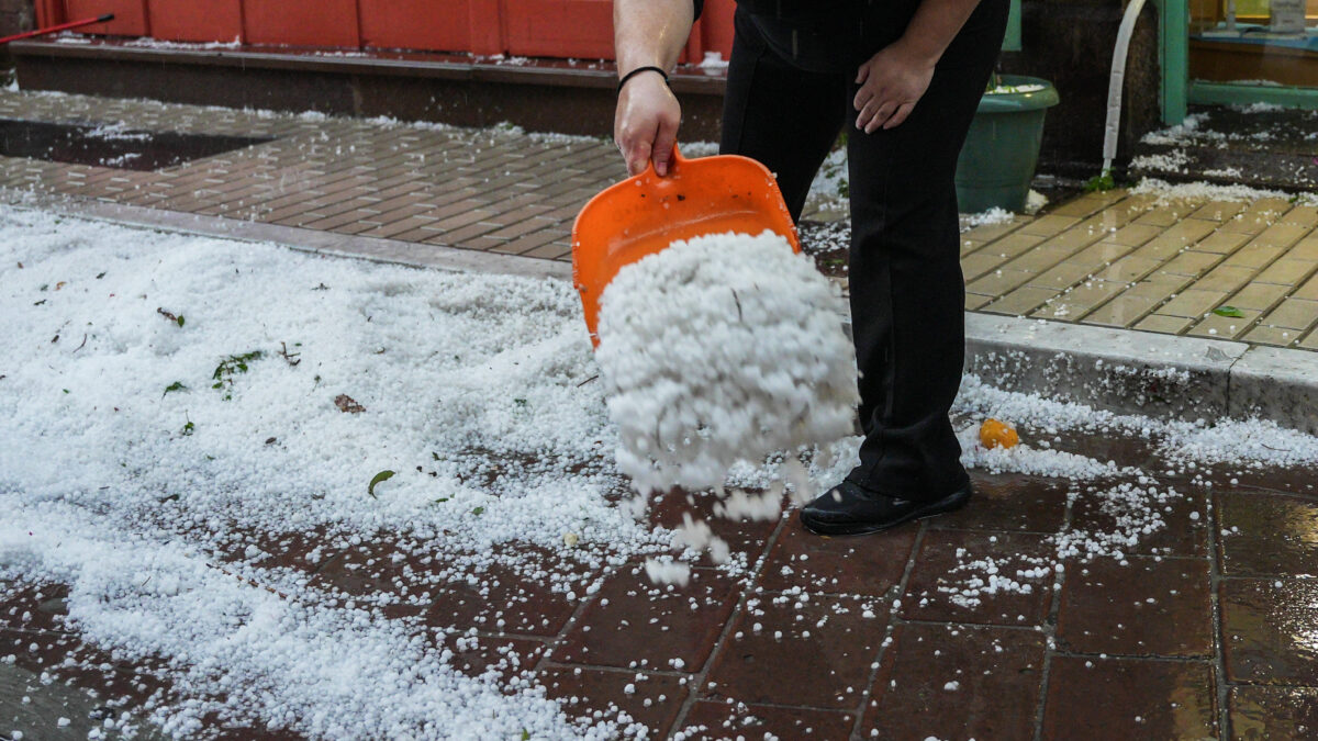 Χαλαζόπτωση στη Λέσβο