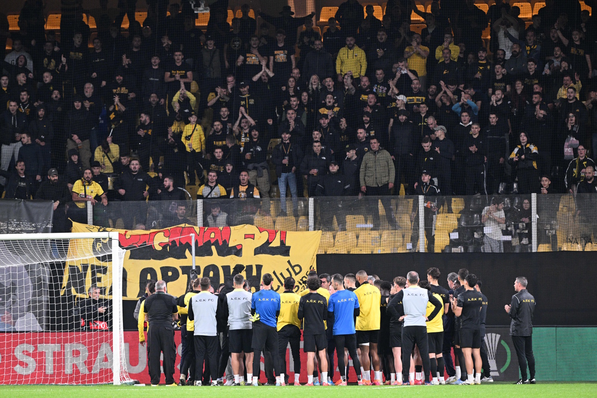 CONFERENCE LEAGUE 2025-2026 / ΑΕΚ - ΣΑΜΡΟΚ ΡΟΒΕΡΣ. (ΑΝΤΩΝΗΣ ΝΙΚΟΛΟΠΟΥΛΟΣ / EUROKINISSI)
