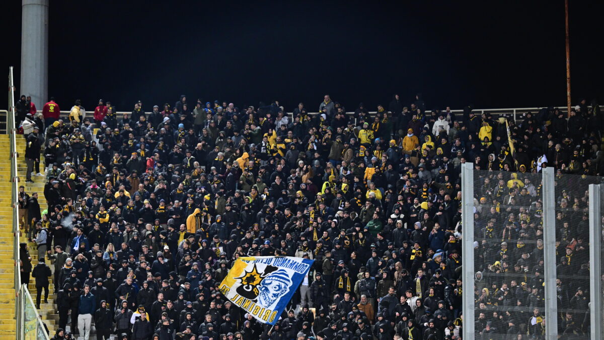 Οι οπαδοί της ΑΕΚ στη Φλωρεντία (ΑΝΤΩΝΗΣ ΝΙΚΟΛΟΠΟΥΛΟΣ