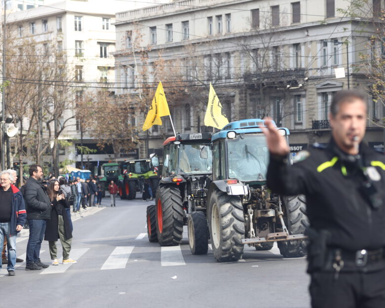 Κυκλοφοριακές ρυθμίσεις στο κέντρο της Αθήνας για συγκέντρωσης αγροτών και κτηνοτρόφων
