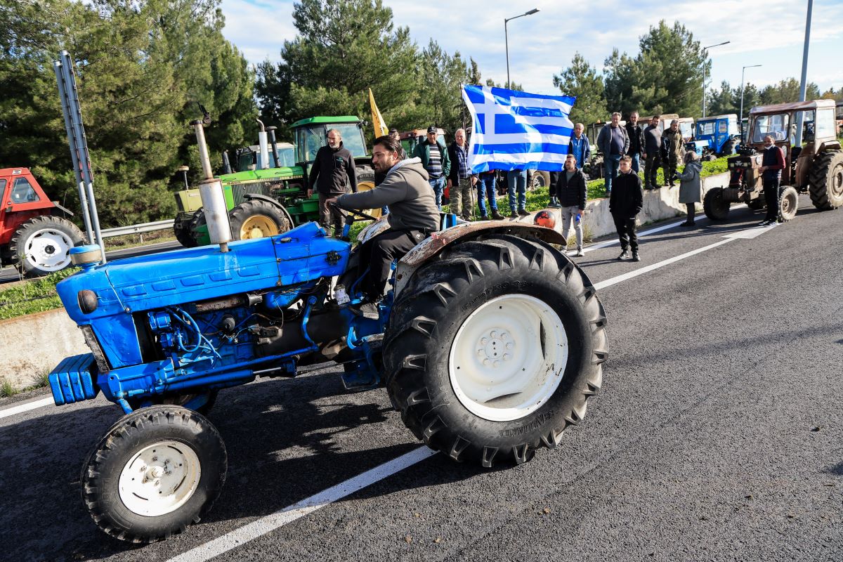 Τρακτέρ στη Νίκαια της Λάρισας