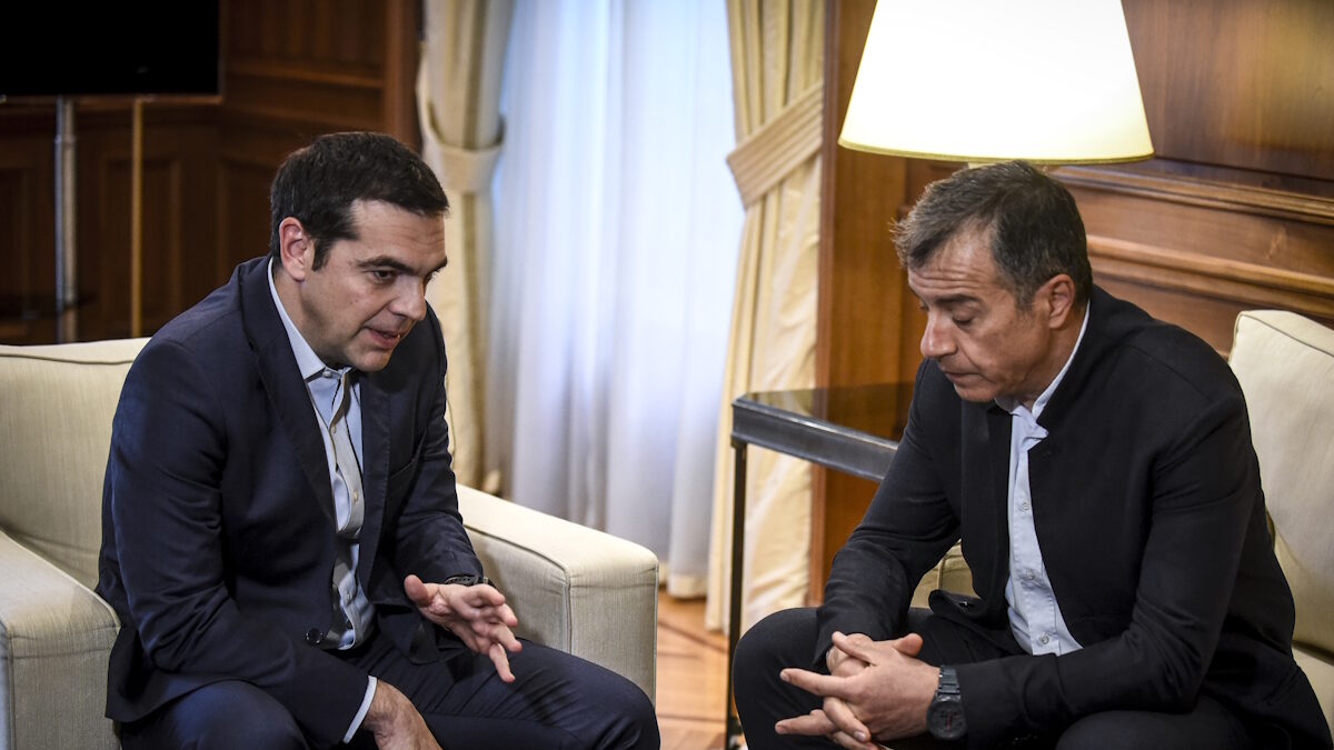 Αλέξης Τσίπρας και Σταύρος Θεοδωράκης