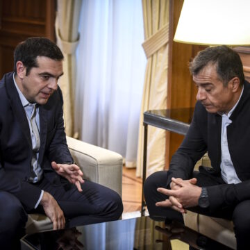 Αλέξης Τσίπρας και Σταύρος Θεοδωράκης