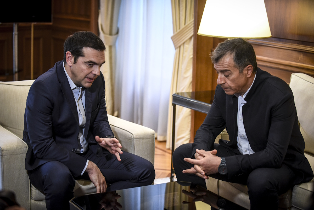 Αλέξης Τσίπρας και Σταύρος Θεοδωράκης