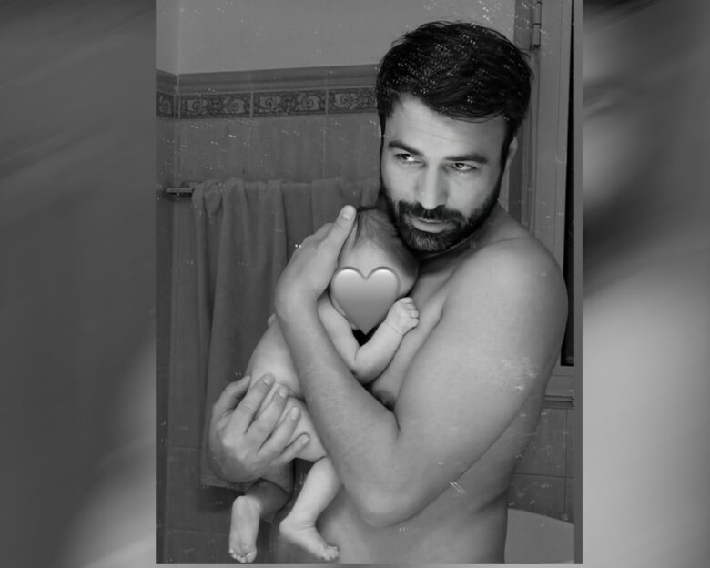 Ανδρέας Γεωργίου: Η γλυκιά φωτογραφία του πρωταγωνιστή της «Γης της ελιάς» με την κόρη του στην αγκαλιά του