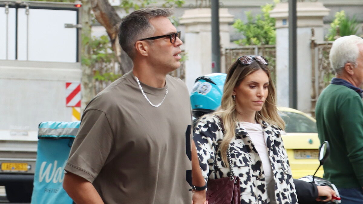 Η Αθηνά Οικονομάκου με τον Μπρούνο Τσερέλα