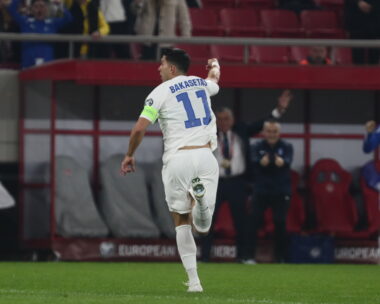 Ο Μπακασέτας πανηγυρίζει κόντρα στη Σκωτία (ΣΩΤΗΡΗΣ ΔΗΜΗΤΡΟΠΟΥΛΟΣ