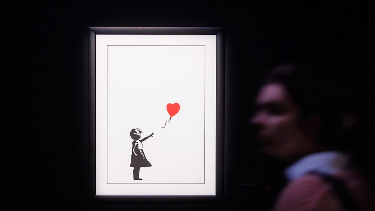 Το έργο «Girl with Balloon» του Banksy